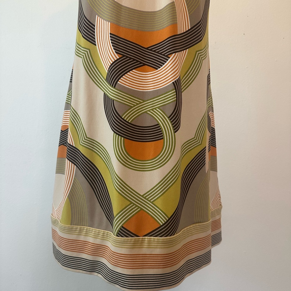Bcbg Abstract Mod Geometric Pattern Halter Dress - image 3